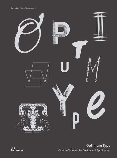 Cover of Optimum type. Custom typography design and application