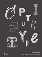Cover of Optimum type. Custom typography design and application
