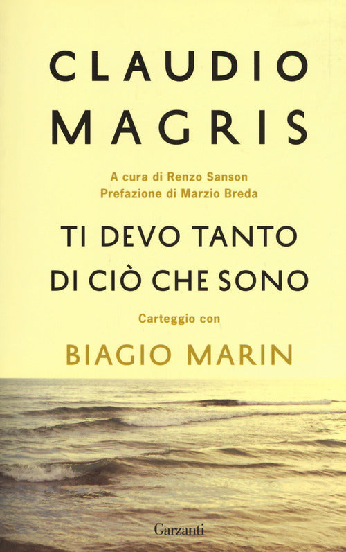 Ti devo tanto di ciò che sono. Carteggio con Biagio Marin