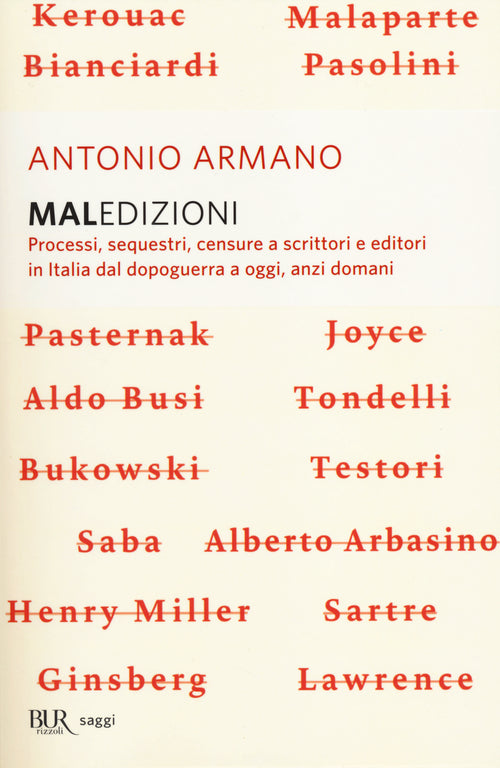 Cover of Maledizioni. Processi, sequestri, censure a scrittori e editori in Italia dal dopoguerra a oggi, anzi a domani