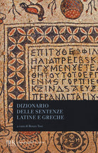 Cover of Dizionario delle sentenze latine e greche