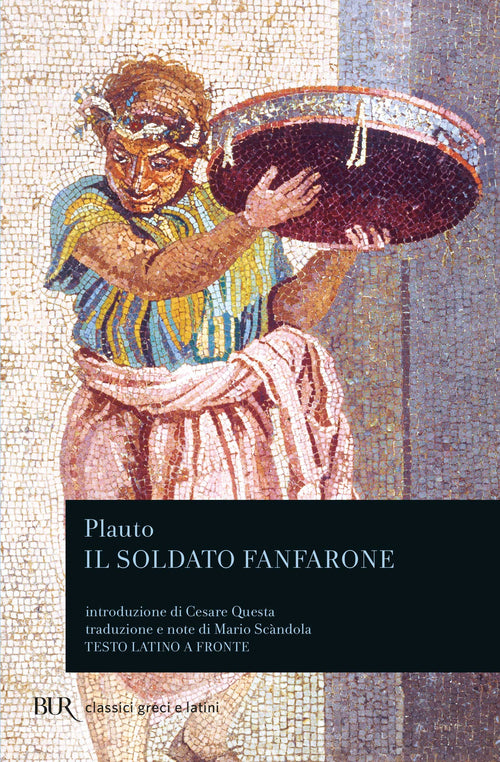 Cover of soldato fanfarone. Testo latino a fronte