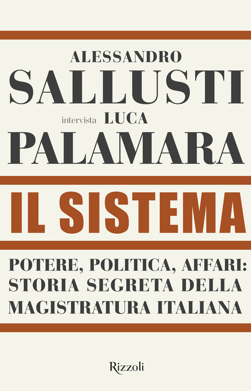 Cover of sistema. Potere, politica affari: storia segreta della magistratura italiana