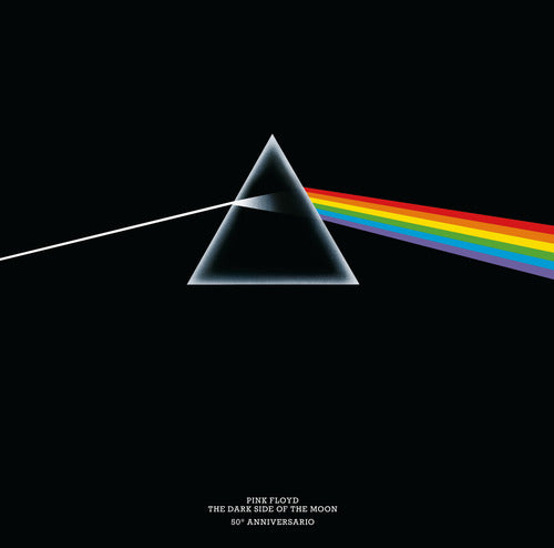 Cover of Pink Floyd. The dark side of the moon. 50° anniversario