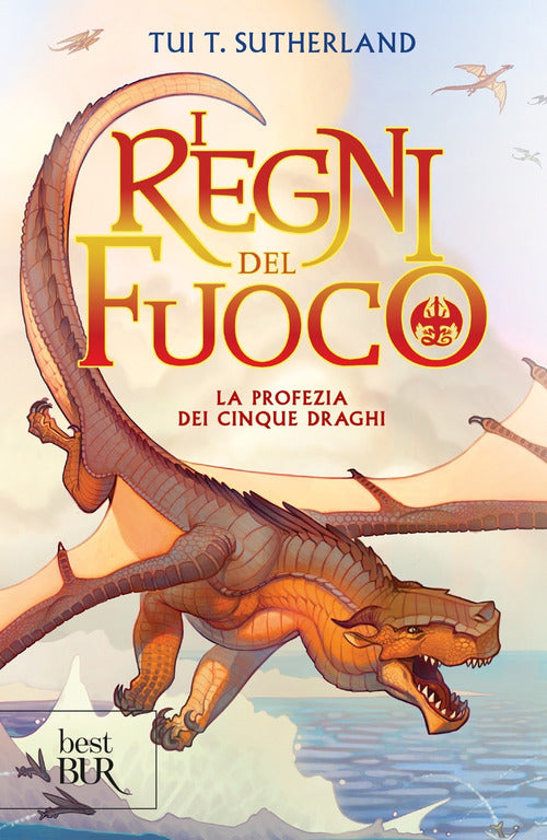 Cover of profezia dei cinque draghi. I regni del fuoco