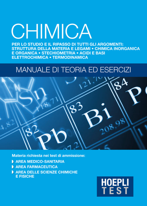 Cover of Hoepli Test. Chimica. Manuale di teoria ed esercizi
