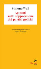 Cover of Appunti sulla soppressione dei partiti politici