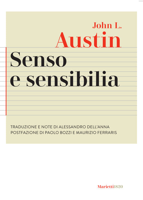 Cover of Senso e sensibilia