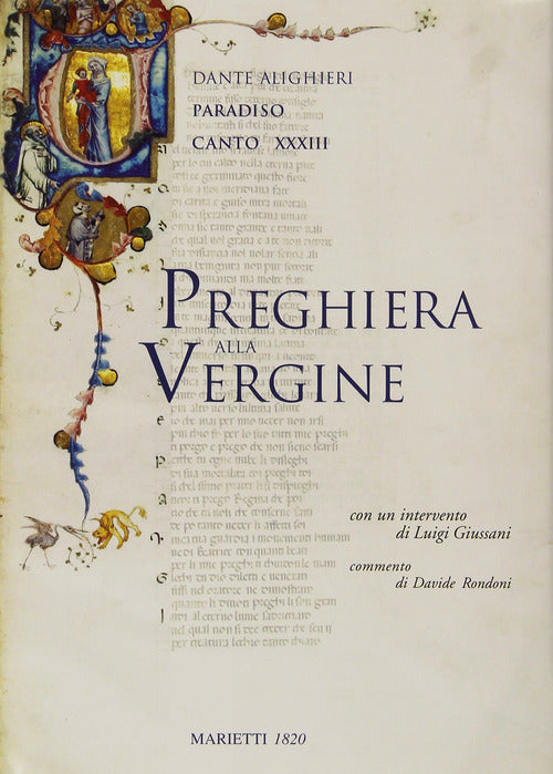 Cover of Preghiera alla Vergine. Paradiso, canto XXXIII