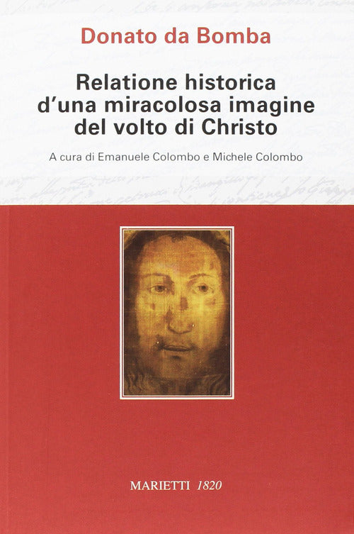 Cover of Relatione historica d'una miracolosa immagine del volto di Christo