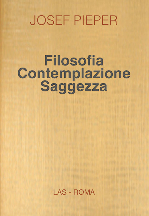 Cover of Filosofia contemplazione saggezza