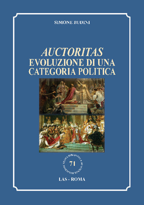 Cover of Auctoritas. Evoluzione di una categoria politica