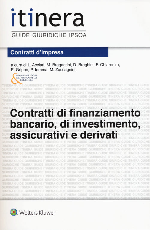 Cover of Contratti di finanziamento bancario, di investimento, assicurativi e derivati