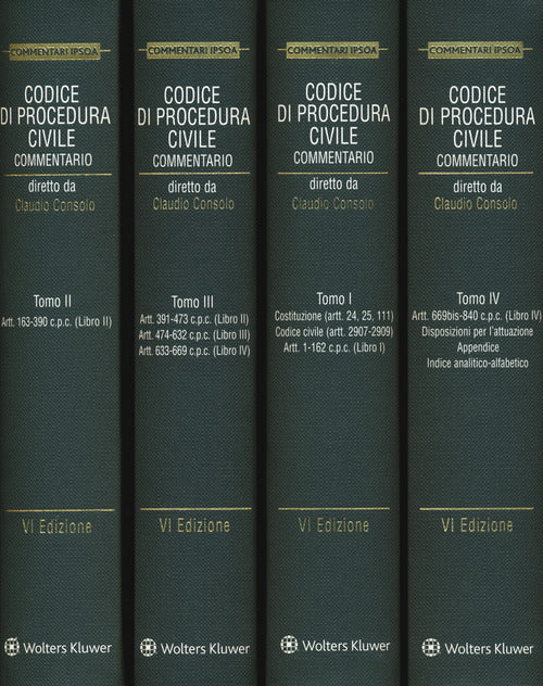 Cover of Codice di procedura civile. Commentario