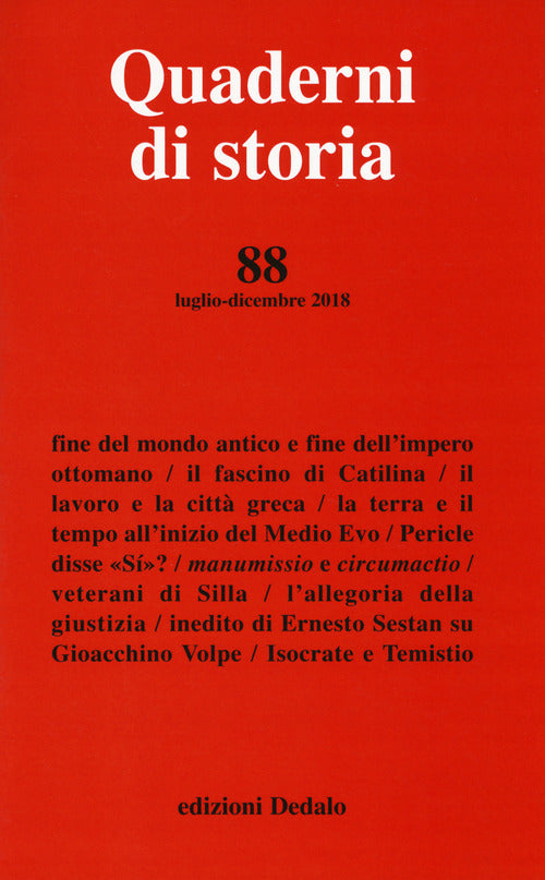 Cover of Quaderni di storia