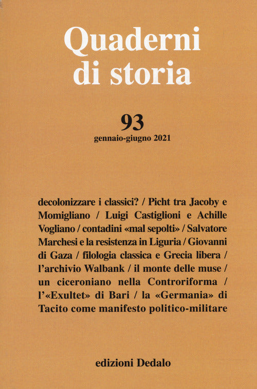 Cover of Quaderni di storia