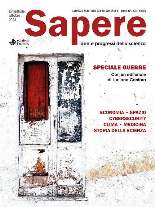 Cover of Sapere. Idee e progressi della scienza