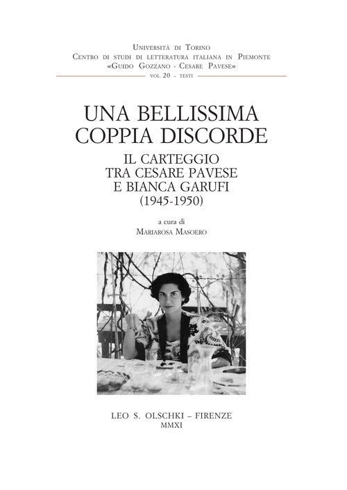 Cover of bellissima coppia discorde. Il carteggio tra Cesare Pavese e Bianca Garufi (1945-1950)