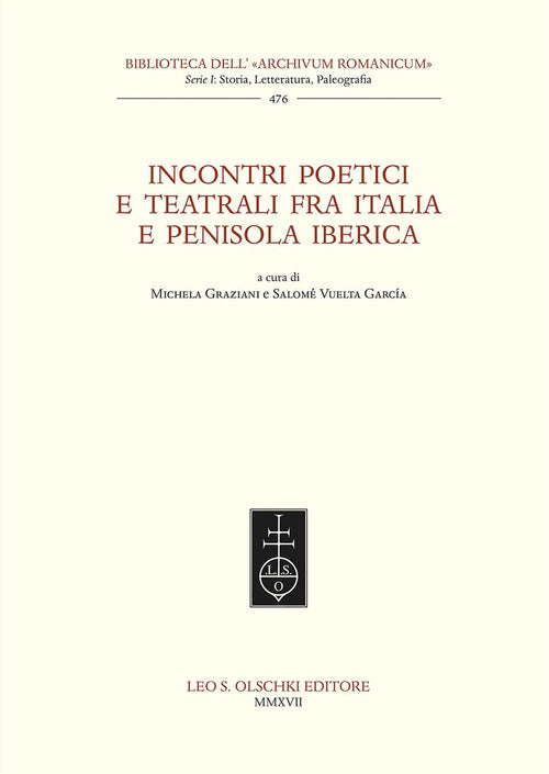 Cover of Incontri poetici e teatrali fra Italia e penisola iberica