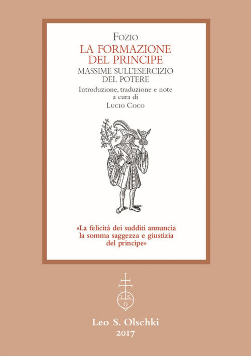 Cover of formazione del principe. Massime sull’esercizio del potere