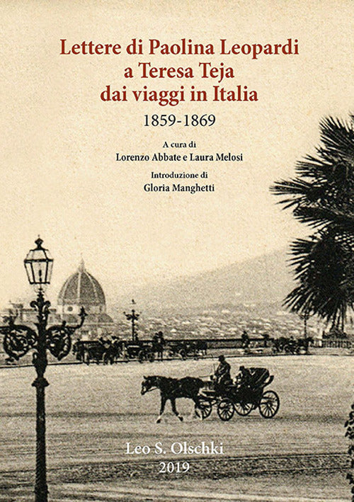 Cover of Lettere di Paolina Leopardi a Teresa Teja dai viaggi in Italia (1859-1869)
