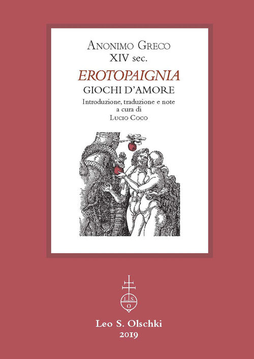 Cover of Giochi d'amore. Erotopaignia