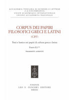 Cover of Corpus dei papiri filosofici greci e latini. Testi e lessico nei papiri di cultura greca e latina