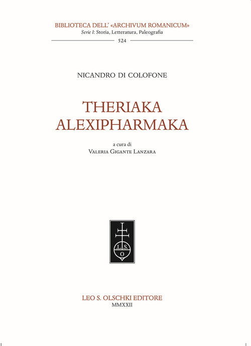 Cover of Theriaka-Alexipharmaka