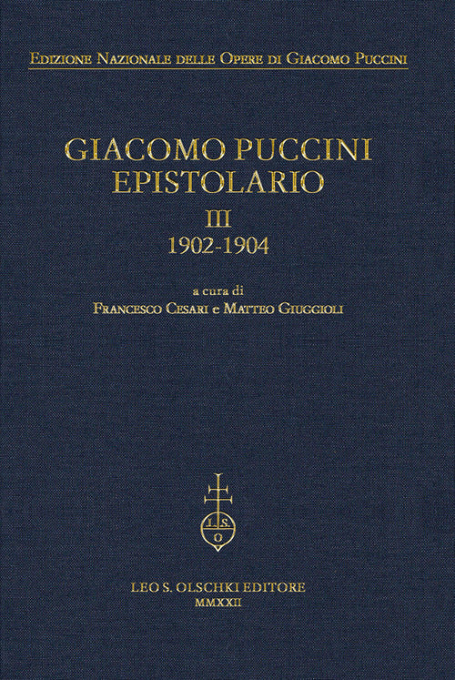 Cover of Giacomo Puccini. Epistolario