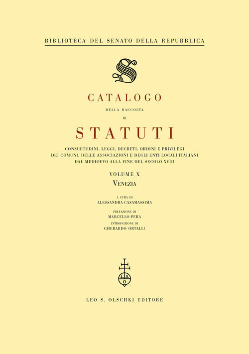 Cover of Catalogo della raccolta di statuti, consuetudini, leggi, decreti, ordini e privilegi dei comuni, delle associazioni e degli enti locali italiani dal Medioevo...