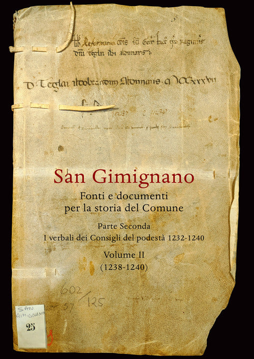 Cover of San Gimignano. Fonti e documenti per la storia del Comune