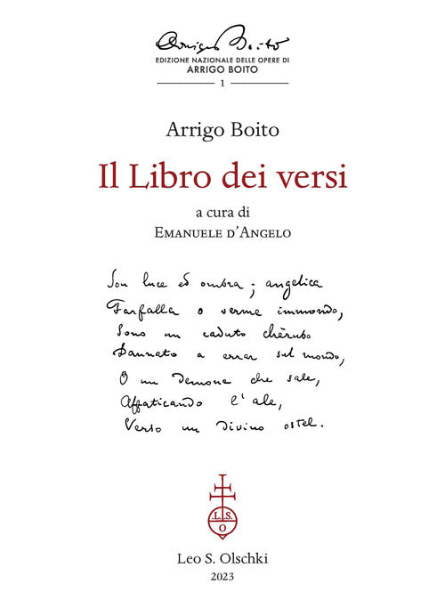 Cover of libro dei versi