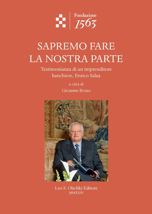 Cover of Sapremo fare la nostra parte. Testimonianza di un imprenditore banchiere, Enrico Salza