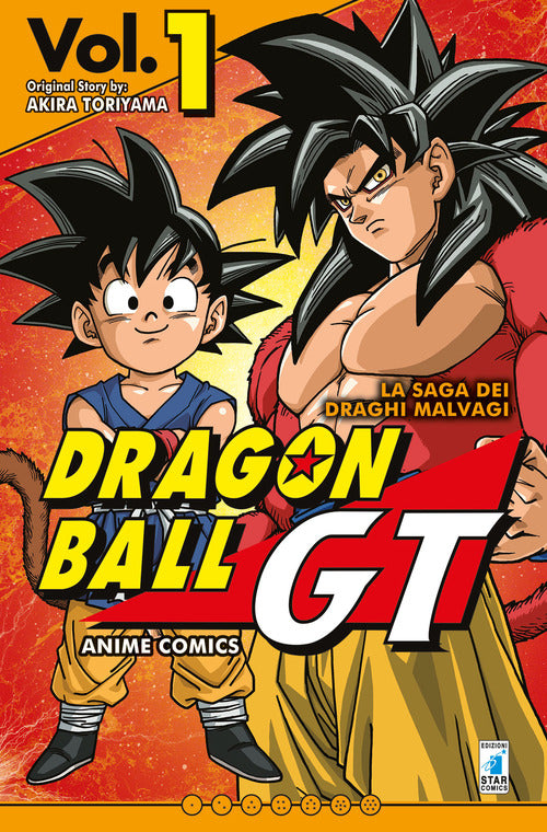 Cover of saga dei draghi malvagi. Dragon Ball GT. Anime comics