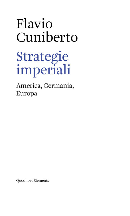 Cover of Strategie imperiali. America, Germania, Europa