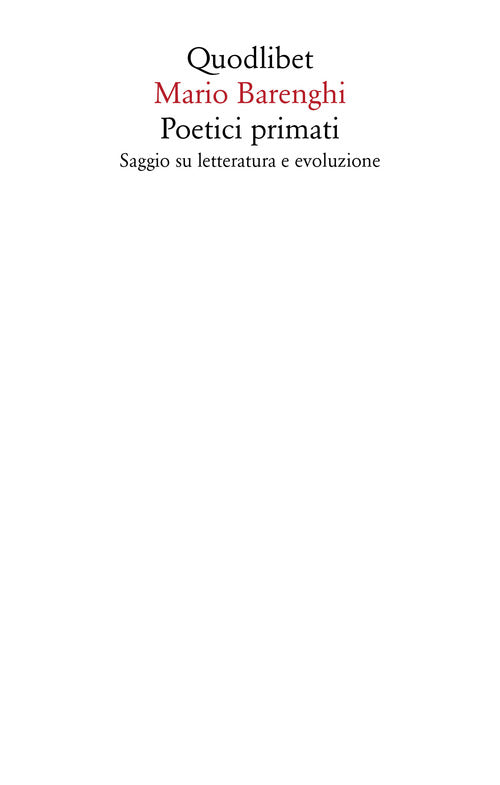 Cover of Poetici primati. Saggio su letteratura e evoluzione