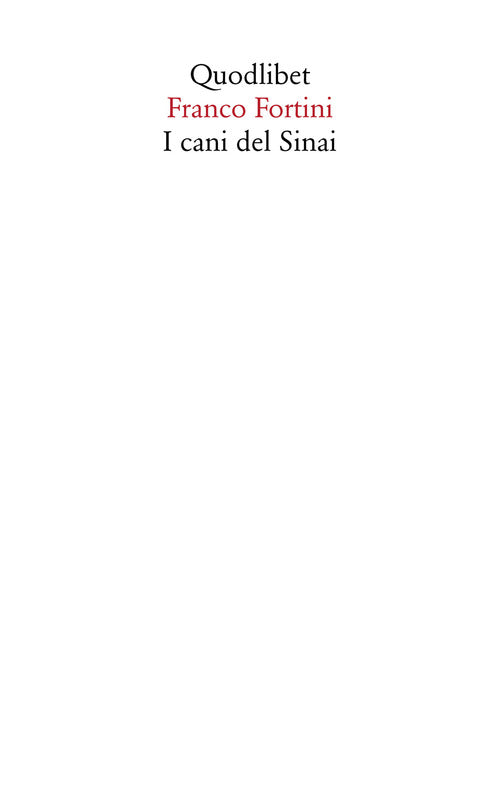 Cover of cani del Sinai