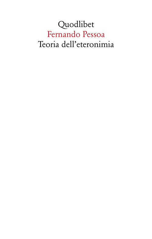 Cover of Teoria dell'eteronimia