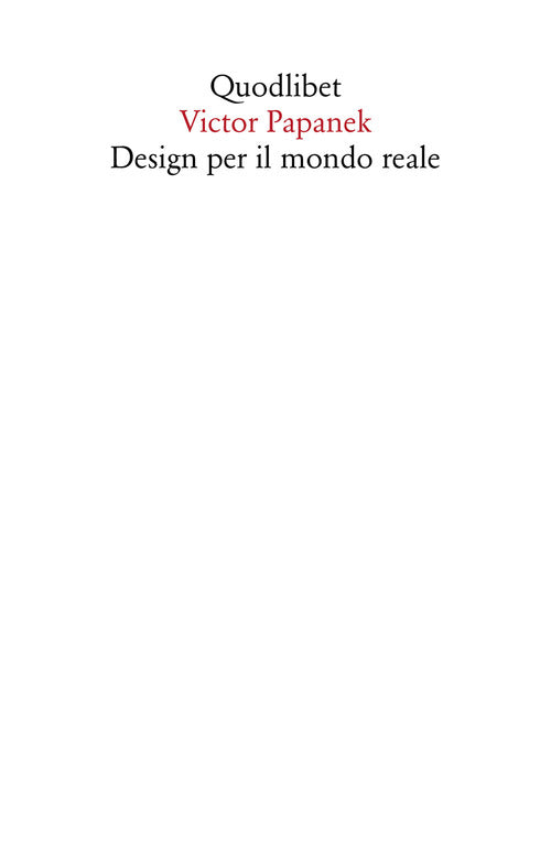 Cover of Design per il mondo reale. Ecologia umana e cambiamento sociale