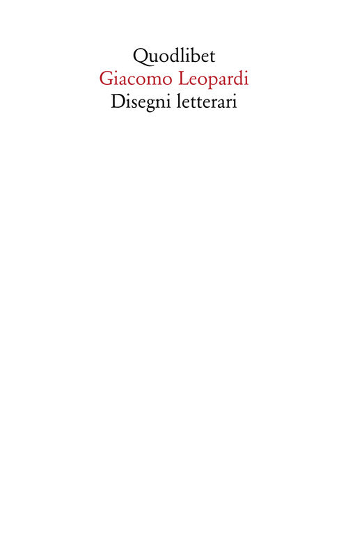 Cover of Disegni letterari