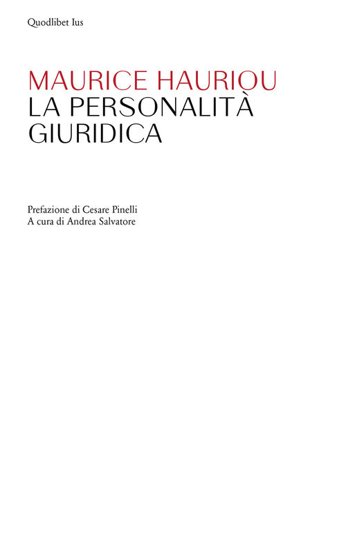 Cover of personalità giuridica