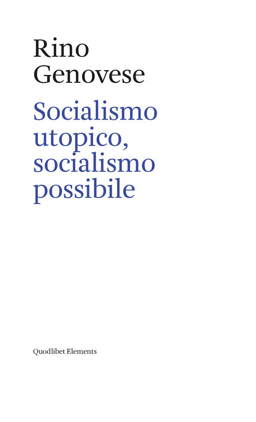 Cover of Socialismo utopico, socialismo possibile
