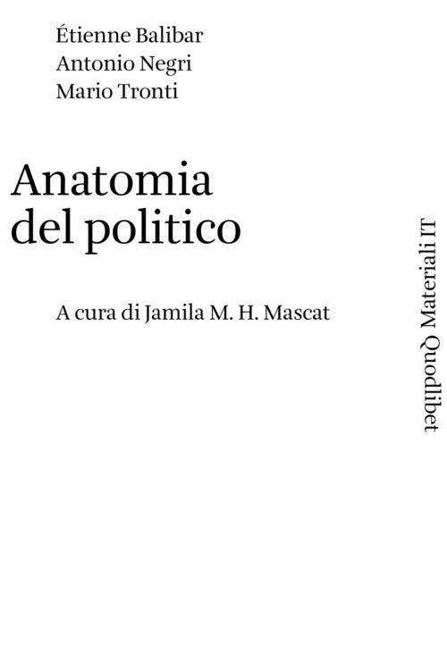 Cover of Anatomia del politico