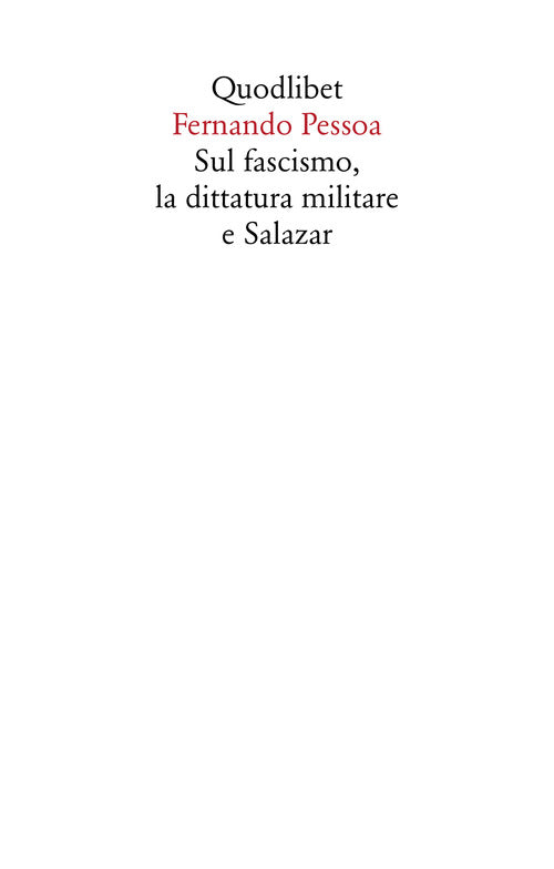 Cover of Sul fascismo, la dittatura militare e Salazar