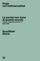 Cover of parole non sono di questo mondo. Lettere al guardiamarina E. K., 1892-1895