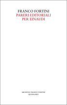 Cover of Pareri editoriali per Einaudi