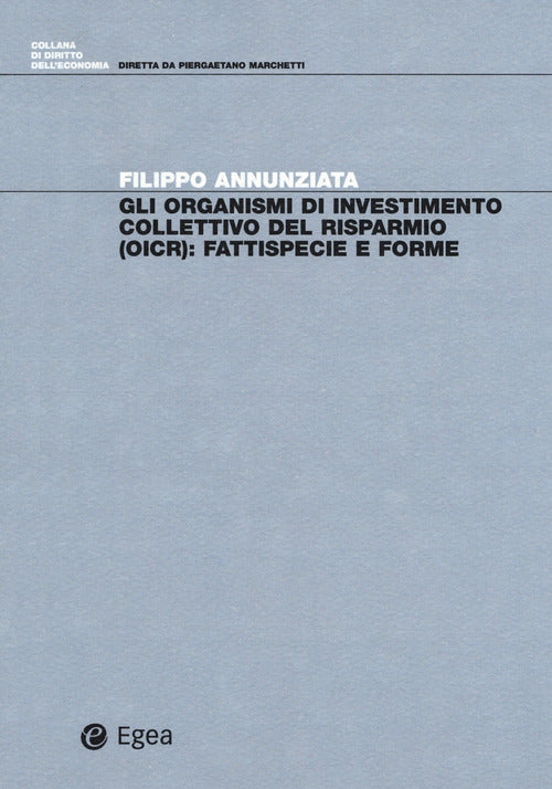 Cover of organismi di investimento collettivo del risparmio (OICR). Fattispecie e forme