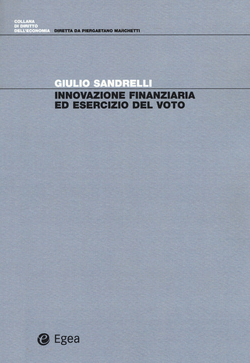Cover of Innovazione finanziaria ed esercizio del voto