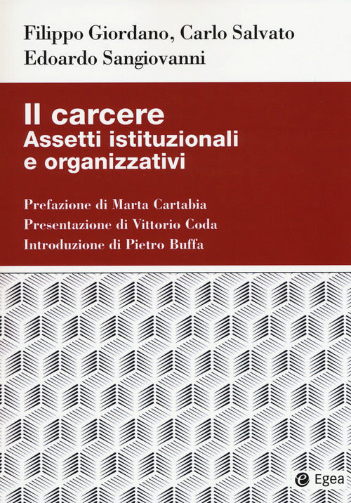 Cover of carcere. Assetti istituzionali e organizzativi