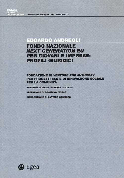 Cover of Fondo nazionale Next Generation EU per giovani e imprese: profili giuridici